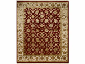 NEPHI QNQ-03 Medium Red/Medium Ivory - Handmade rug _ Jaipur Rugs